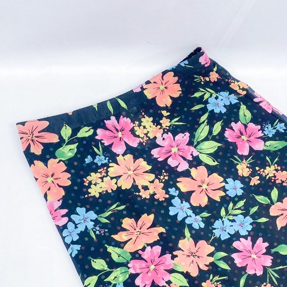 White Stag Reversible Skirt Spring Floral Polka-Dot Comfy Light Weight Womens - Picture 5 of 11